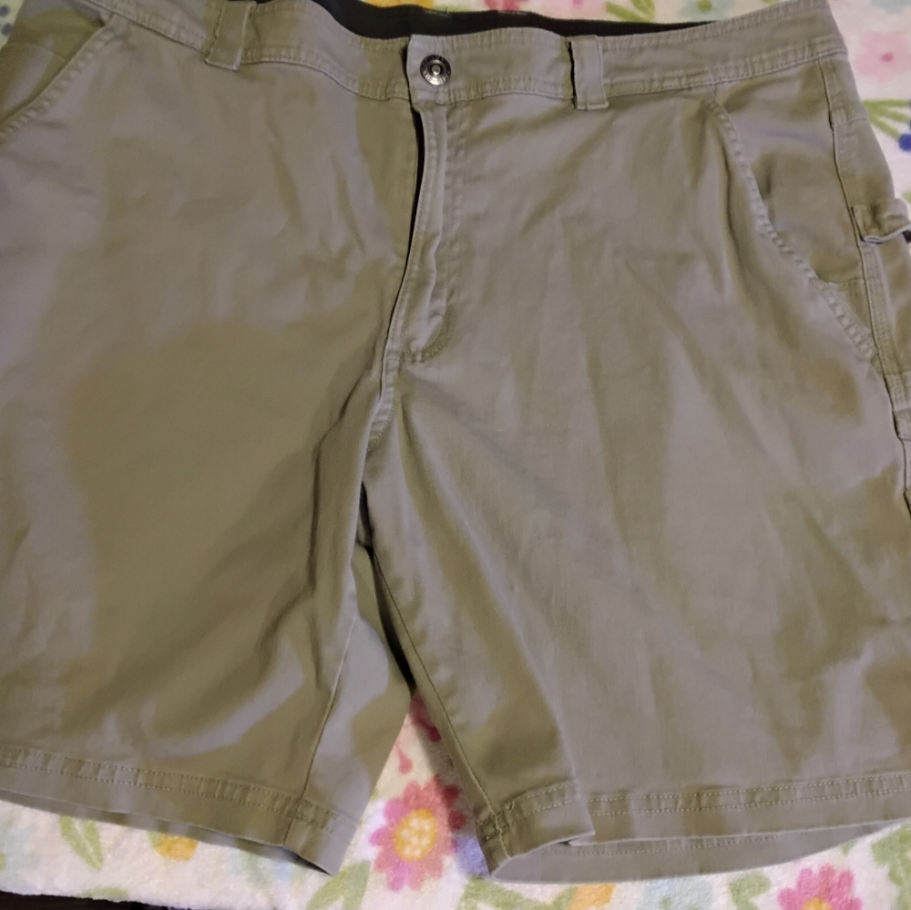 Columbia gray stretch carpenter cotton spandex shorts Men’s Size 38W 8L - Picture 4 of 7